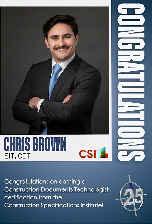 Christopher Brown Earns CDT Credential